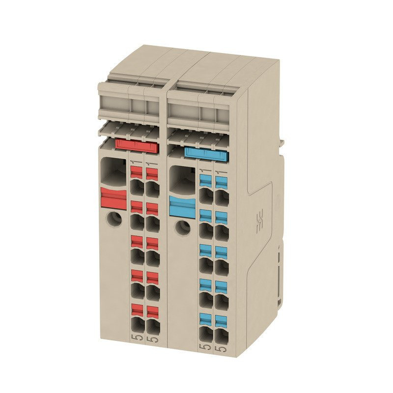 Weidmuller A-serie verbindingsrijgklem beige