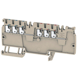 Weidmuller THM MT30X verbindingsrijgklem 0,5-1,5MM² eendr. 0,5-1,5MM² meerdr. beige