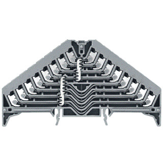 Weidmuller P-serie verbindingsrijgklem 0,5-1,5MM² eendr. 0,5-1,5MM² meerdr. grijs