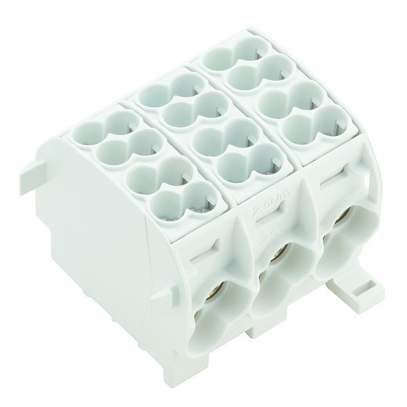 Weidmuller W-serie verbindingsrijgklem grijs