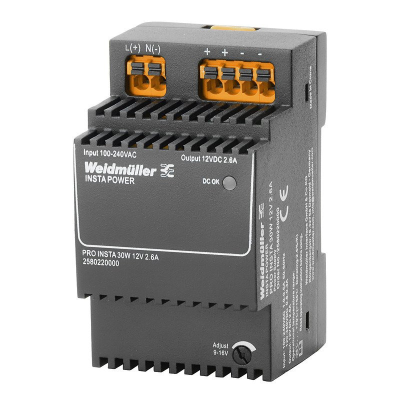 Weidmuller Power supply 2.6a @ 55°C