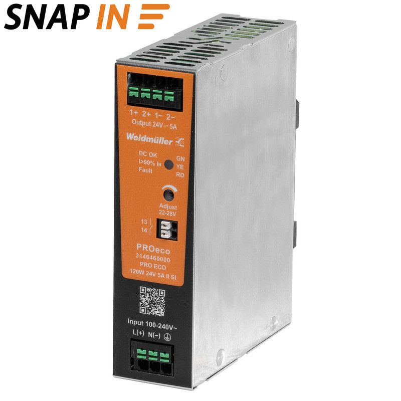 Weidmuller Power Supply, power supply, switch-mode power supply unit, 120 W, 5 A
