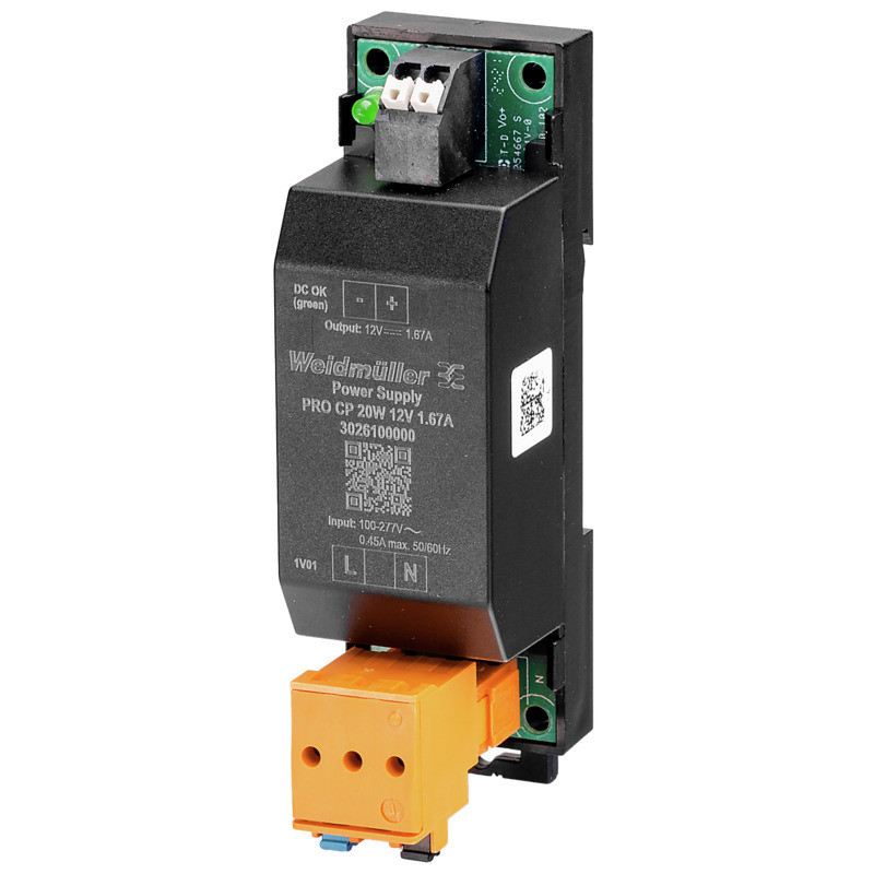 Weidmuller Power Supply, power supply, switch-mode power supply unit, 20 W
