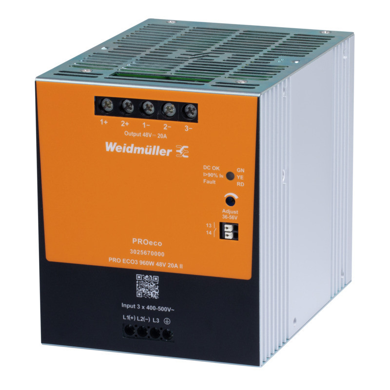 Weidmuller PROeco Power Supply, power supply, switch-mode power supply unit, 960 W, 40 A Weidmuller PROeco Power Supply, power supply, switch-mode power supply unit, 960 W, 40 A
