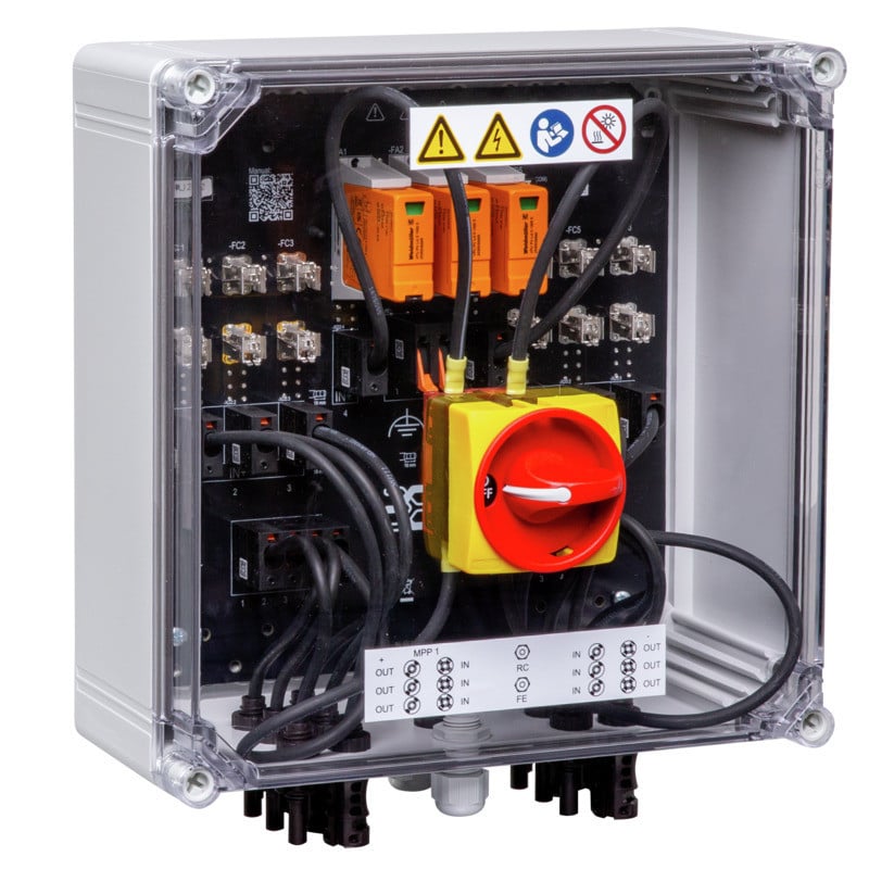 Weidmuller PV-Next Combiner Box (photovoltaik), PV next, 1000 V, 1 MPP, 3 inputs / 3 outp