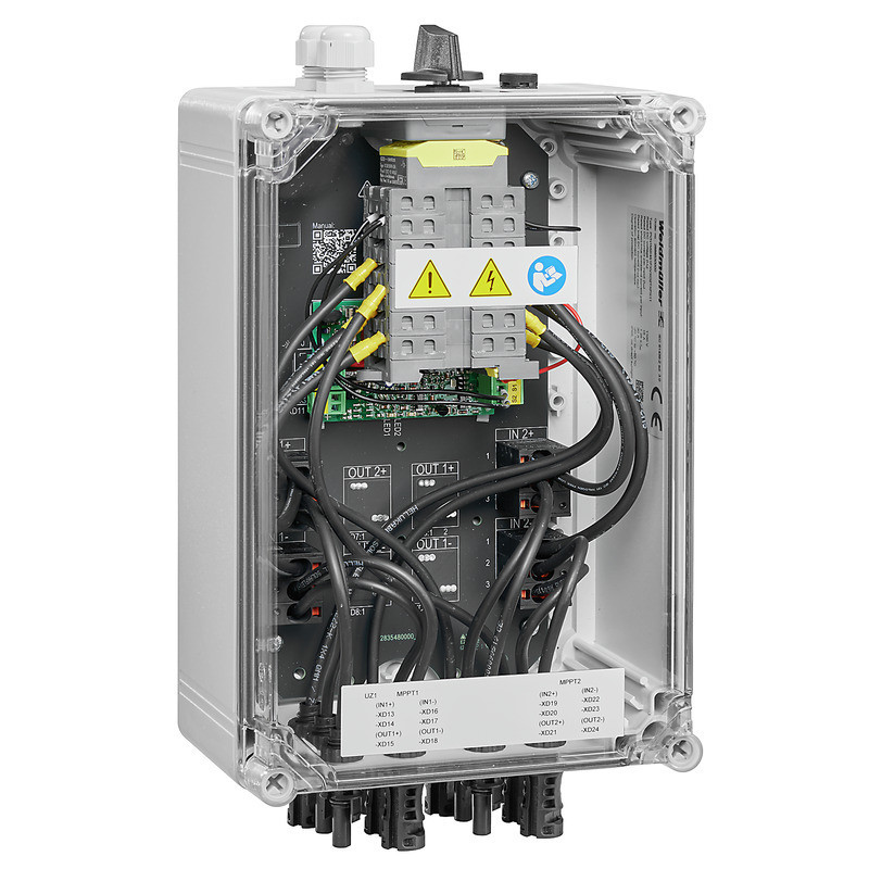 Weidmuller PV-Next Combiner Box (photovoltaik), PV next, 2 MPP'S, 2 inputs / 1 output per