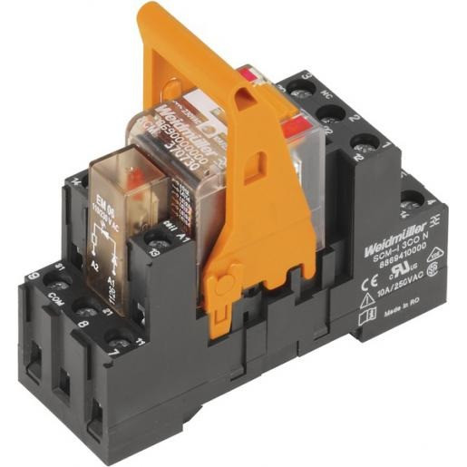 Weidmuller Rcmkit schakelrelais nom.stuurstroomsp.21,6-26,4V ac 3 wiss.cont.