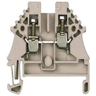 Weidmuller W-serie verbindingsrijgklem 0,5-4MM² eendr. 1,5-4MM² meerdr. beige