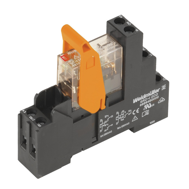 Weidmuller RIDERSERIES RCI Relay Module, 230 V ac, red led, 2 co contact (agni) , 250 V ac, 8 A,