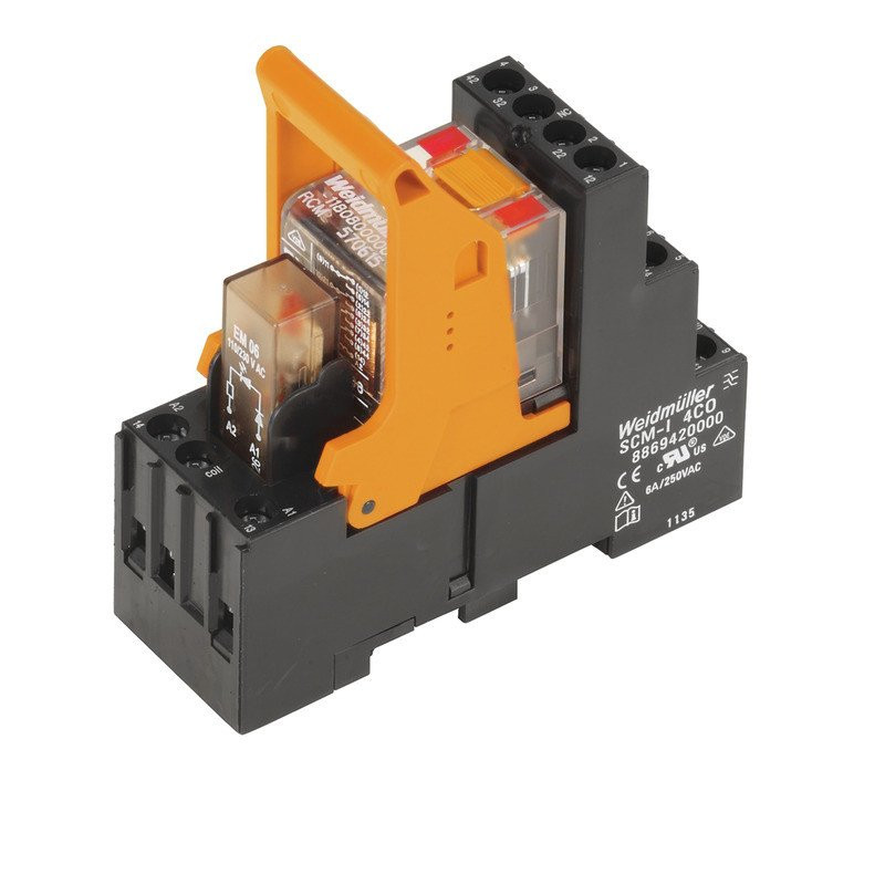 Weidmuller Rcmkit schakelrelais nom.stuurstroomsp.21,6-26,4V ac 2 wiss.cont.