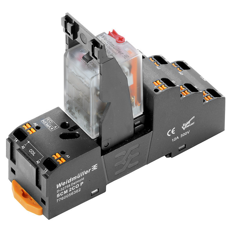 Weidmuller Schakelrelais nom.stuurstroomsp.19,2-26,4V ac 2 wiss.cont.