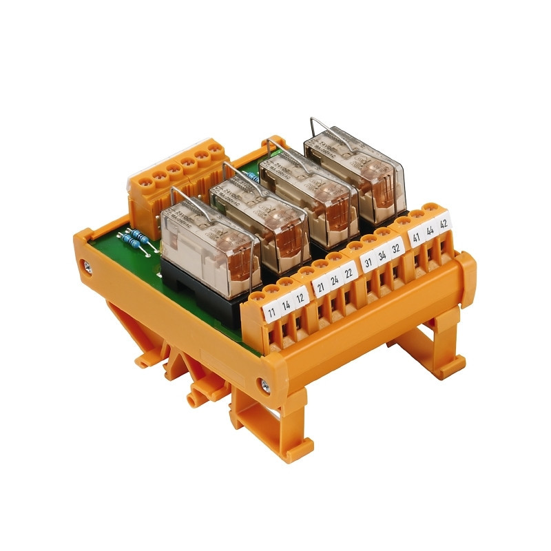 Weidmuller RSM-Series Relay Module, 24 V ac / DC, led yellow, 4 co contact (agni 90/10) , 6