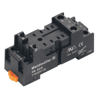 Weidmuller Relay socket flat design ip1 2 co contact 12 A screw connection