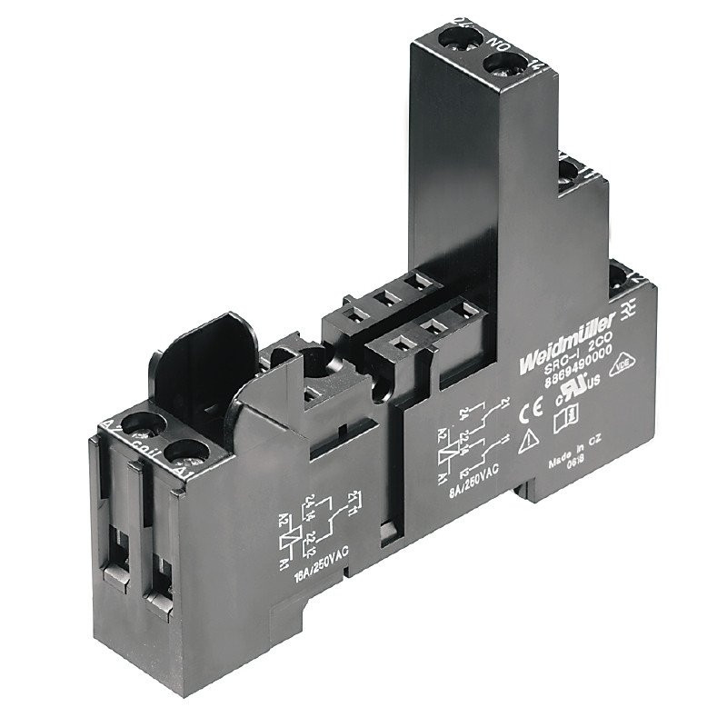 Weidmuller SRC-I 2co riderseries rci relay base continuous current: 16 a(1 8