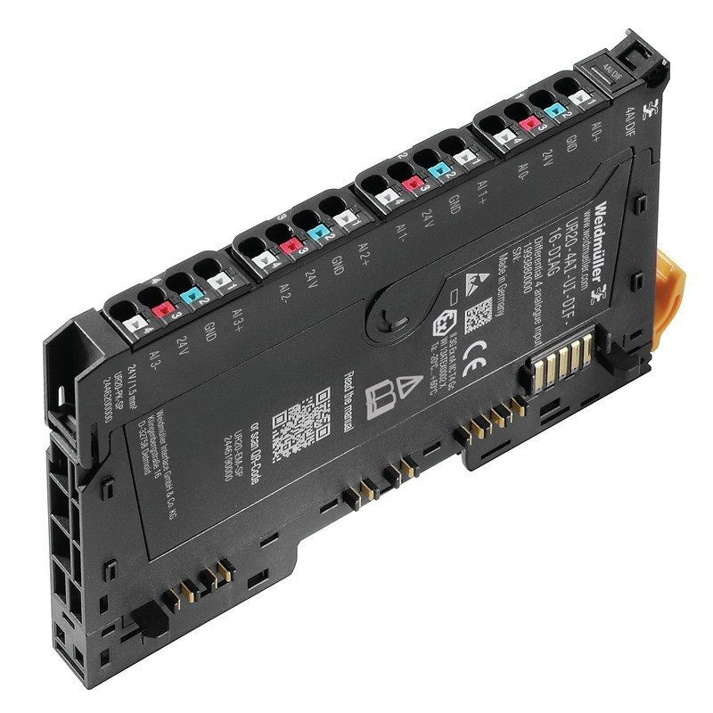Weidmuller Automation Products - u-remote IP20 Analogue Input module (i/o), analogue input module, push in, 24 V DC +