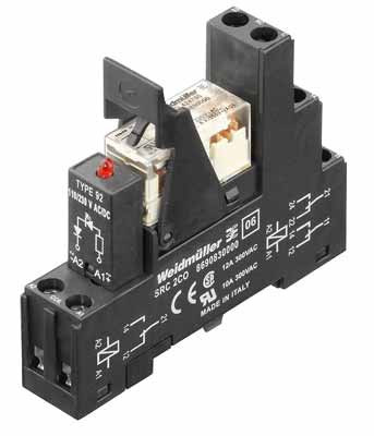 Weidmuller RIDERSERIES RCL Relay Module, 230 V ac, red led, 2 co contact (agni) , 250 V ac, 8 A,