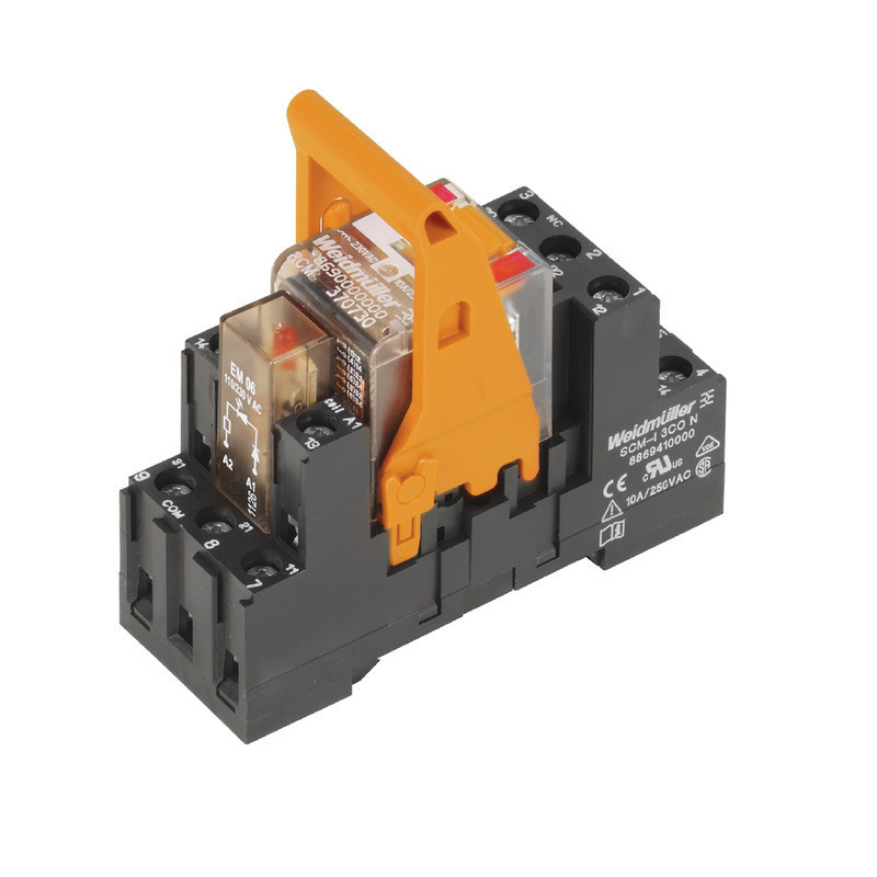 Weidmuller RIDERSERIES RCM Relay Module, 230 V ac, red led, 3 co contact (agni) , 240 V ac, 10 A,