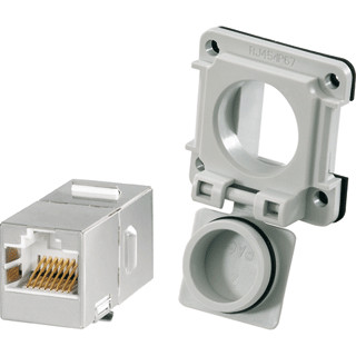 Weidmuller Mounting flange coupling flange straight cat.5 (iso/iec 11801) ip6