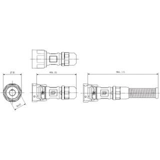 Weidmuller RJ45 plug ip67 connection 1: RJ45 connection 2: crimpawg 27...awg 2