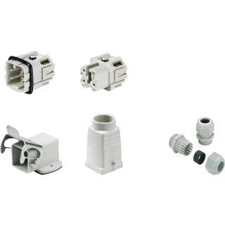 Weidmuller Industrial connectors (set) series: ha screw connection size: 1 no