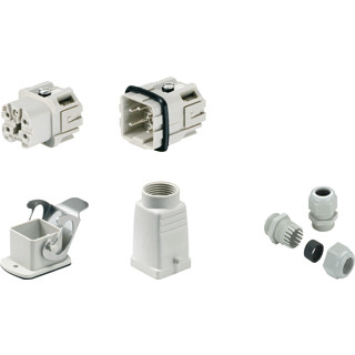 Weidmuller Industrial connectors (set) series: ha screw connection size: 1 no