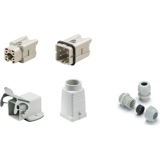 Weidmuller Rockstar HDC kits-heavy duty connectors kit ha size: 1 poles: 4,