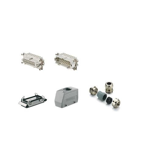 Weidmuller Rockstar HDC kits-heavy duty connectors kit he size: 6 poles: 16,