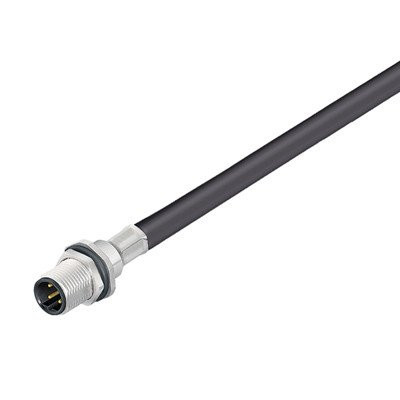 Weidmuller Round plug ,built-in (with cable) pin M12 no. of poles: 5 0.5 M C