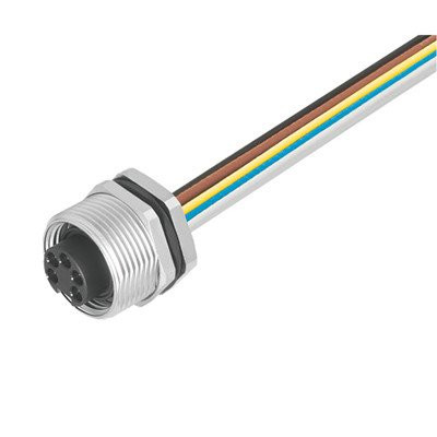 Weidmuller Round plug ,built-in (with cable) socket 7/8" no. of poles: 5 0.2