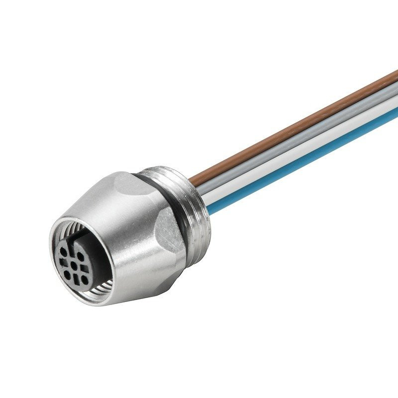 Weidmuller Round plug ,built-in (with cable) socket M12 no. of poles: 5 0.5 M