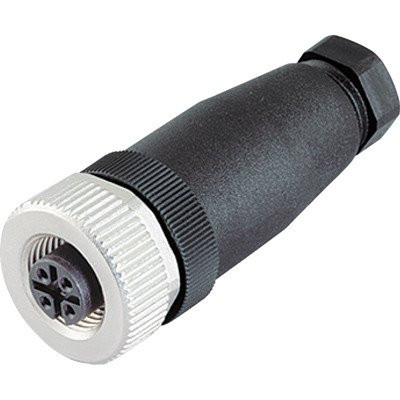 Weidmuller Round plug (field customisable) female socket straight tension clam