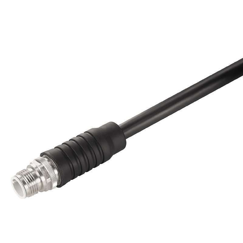 Weidmuller Round plug (field customisable) pin straight crimp connection M12,