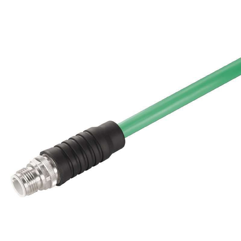 Weidmuller Round plug (field customisable) pin straight crimp connection M12,