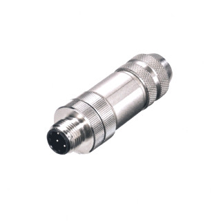 Weidmuller Round plug (field customisable) pin straight screw connection M12,