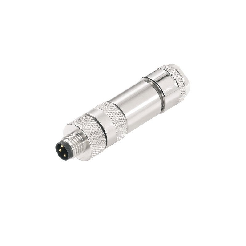 Weidmuller Round plug (field customisable) pin straight screw connection M8,