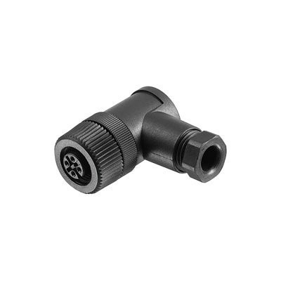 Weidmuller Round plug (field customisable) socket angled screw connection M12