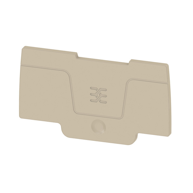 Weidmuller S-Series End Plate for terminals, dark beige, height: 60.3 MM, width: 2 MM, V-0 Weidmuller S-Series End Plate for terminals, dark beige, height: 60.3 MM, width: 2 MM, V-0