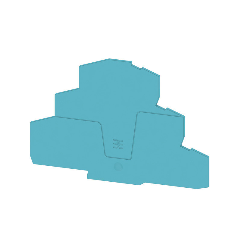 Weidmuller S-Series End Plate for terminals, blue, height: 118.5 MM, width: 2.1 MM, V-0, W