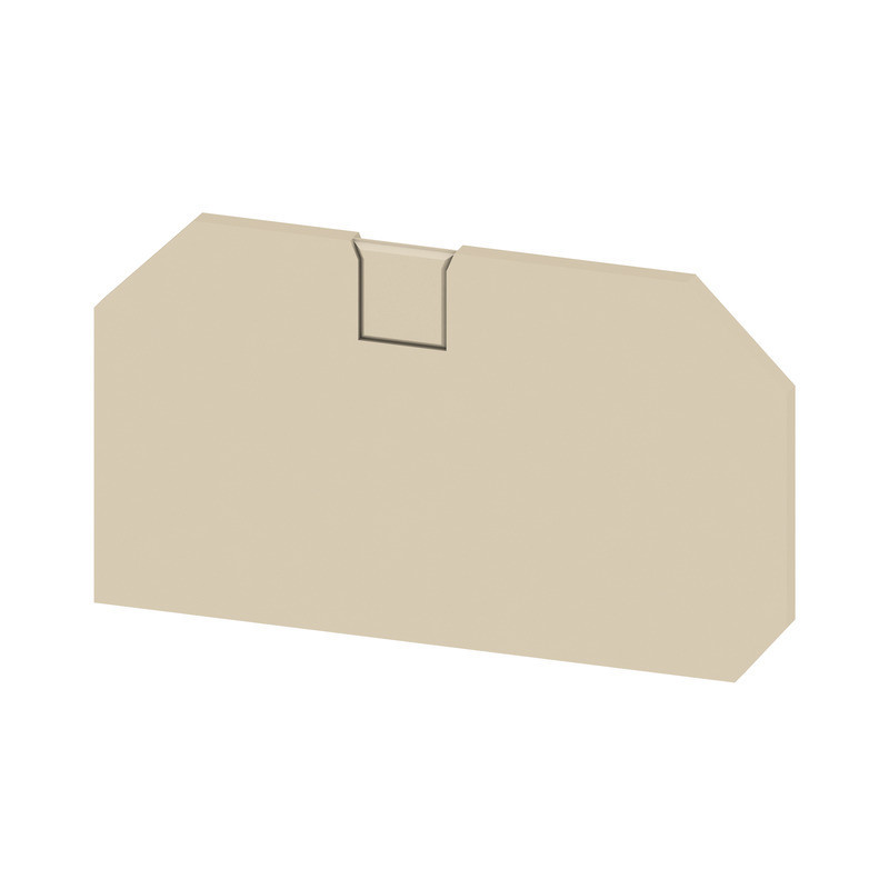 Weidmuller S-Series End Plate for terminals, dark beige, height: 62.8 MM, width: 2.2 MM, V