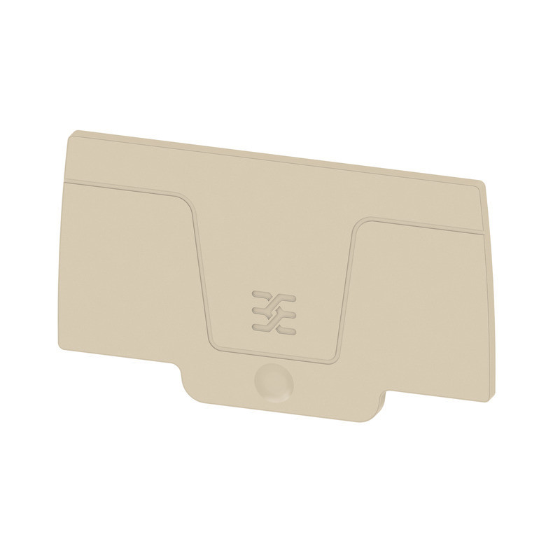 Weidmuller S-Series End Plate for terminals, dark beige, height: 64.93 MM, width: 2.1 MM,