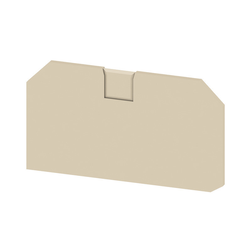 Weidmuller S-Series End Plate for terminals, dark beige, height: 77.2 MM, width: 2.2 MM, V