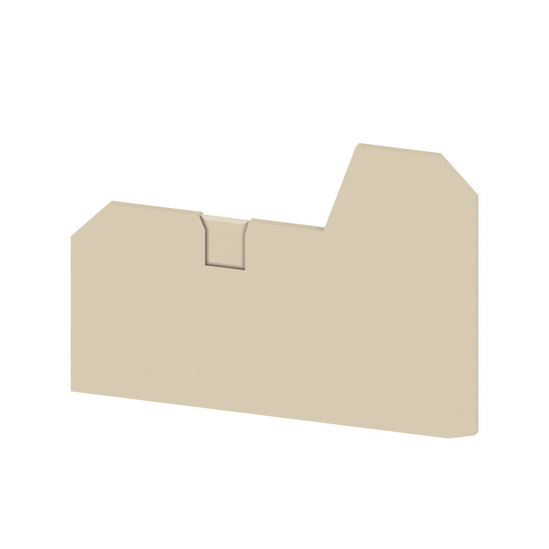 Weidmuller S-Series End Plate for terminals, dark beige, height: 89.1 MM, width: 2.2 MM, V