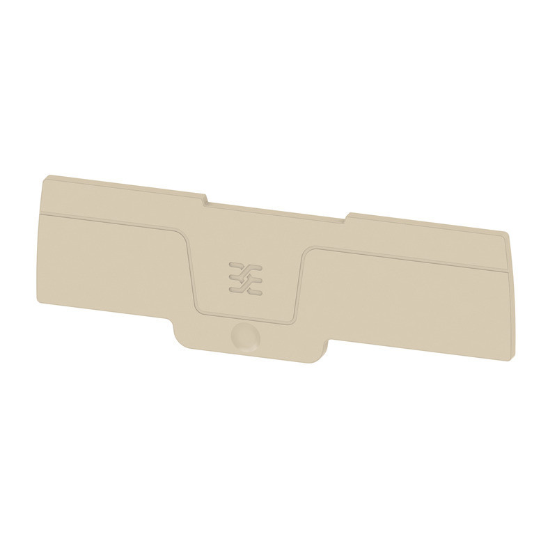 Weidmuller S-Series End Plate for terminals, dark beige, height: 95 MM, width: 2.1 MM, V-0
