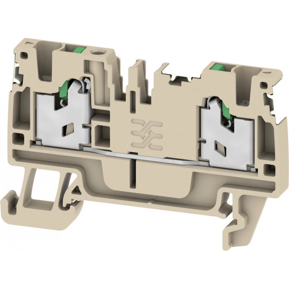 Weidmuller S-Series Feed-Through terminal block, snap in, dark beige, 2.5 MM², 24 A, 800 V