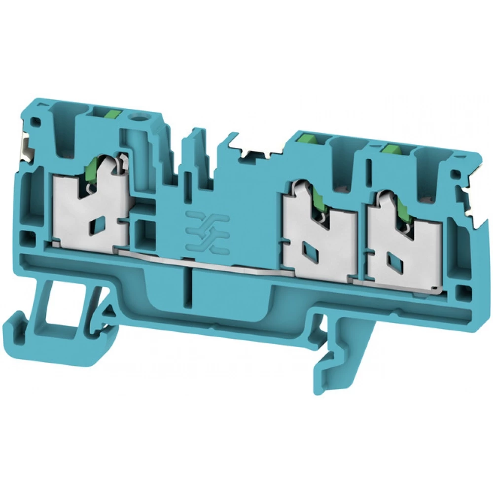 Weidmuller S-Series Feed-Through terminal block, snap in, blue, 2.5 MM², 24 A, 800 V, numb