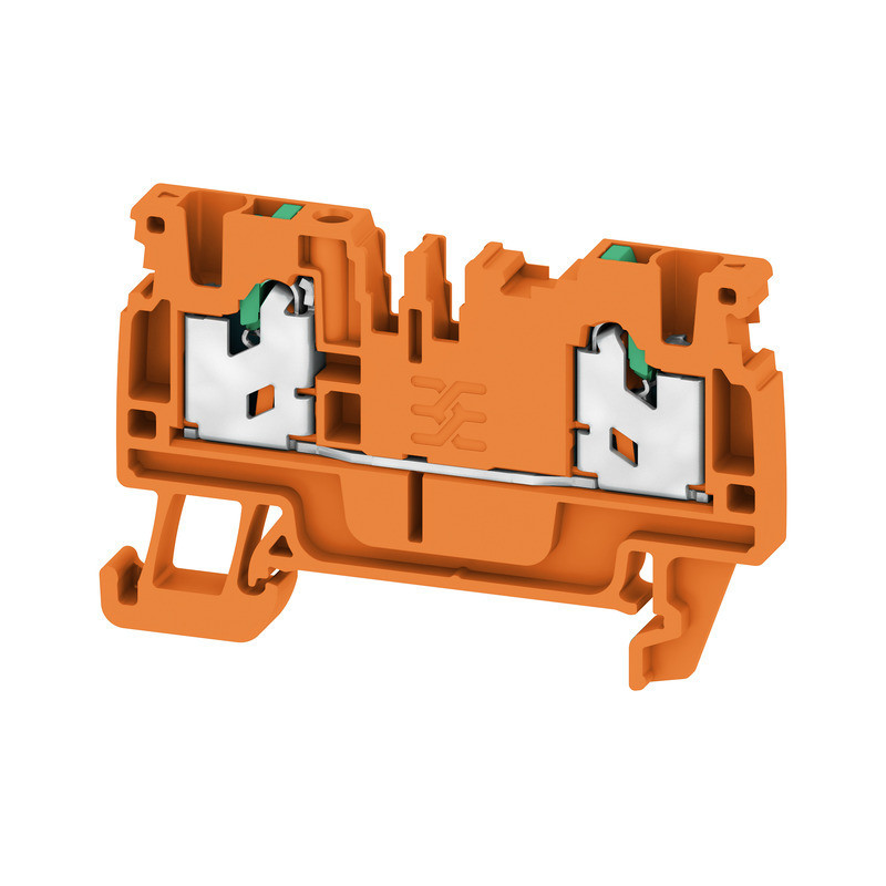 Weidmuller S-Series Feed-Through terminal block, snap in, orange, 2.5 MM², 24 A, 800 V, nu