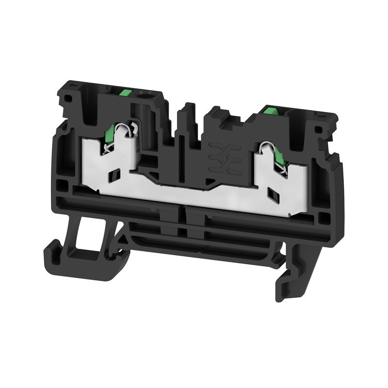 Weidmuller S-Series Feed-Through terminal block, snap in, black, 2.5 MM², 24 A, 800 V, num