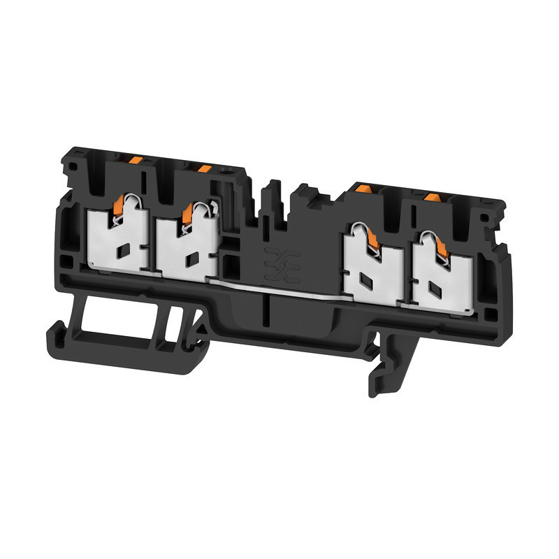 Weidmuller S-Series Feed-Through terminal block, snap in, black, 2.5 MM², 24 A, 800 V, num