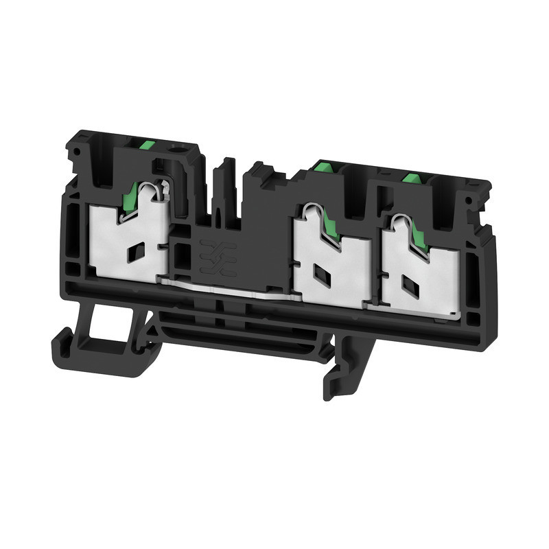Weidmuller S-Series Feed-Through terminal block, snap in, black, 4 MM², 32 A, 1000 V, numb