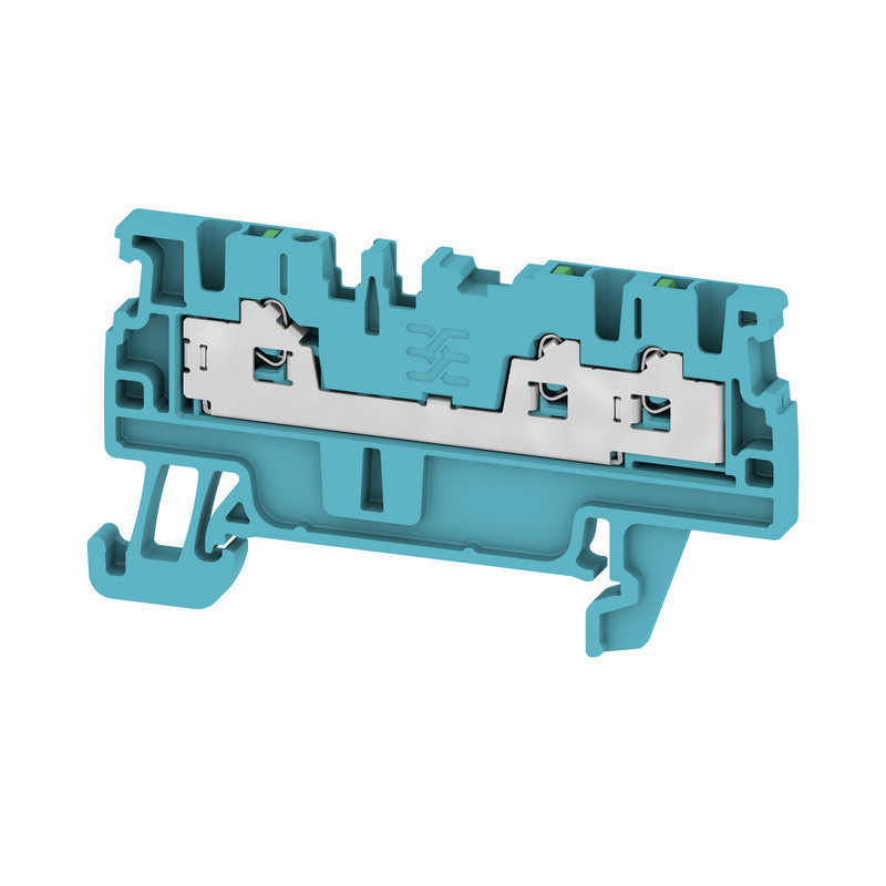 Weidmuller S-Series Feed-Through terminal block, snap in, blue, 1.5 MM², 17.5 A, 500 V, nu